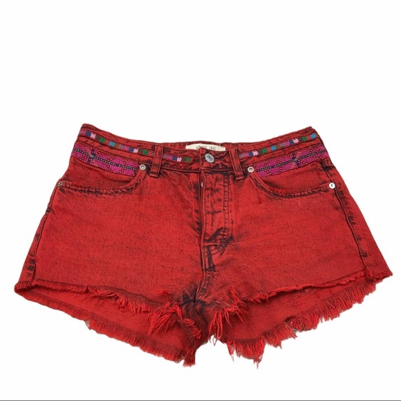 We The Free Sunbreak Cut Off Embellished Shorts - Picture 3 of 9